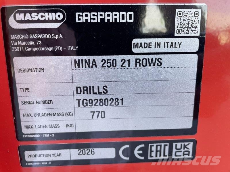 Maschio NINA 250 21 R. COREX Drillmaschinen