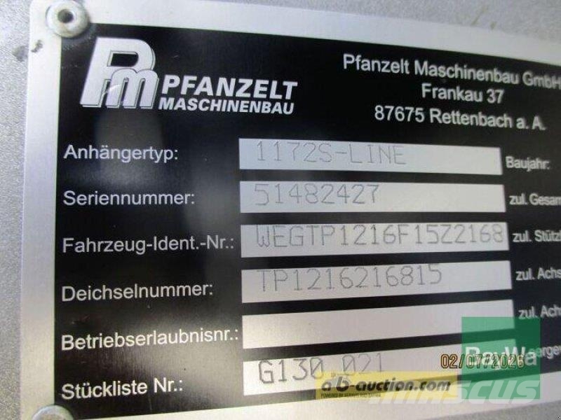Pfanzelt 1172 S-LINE Agricultura - Otros