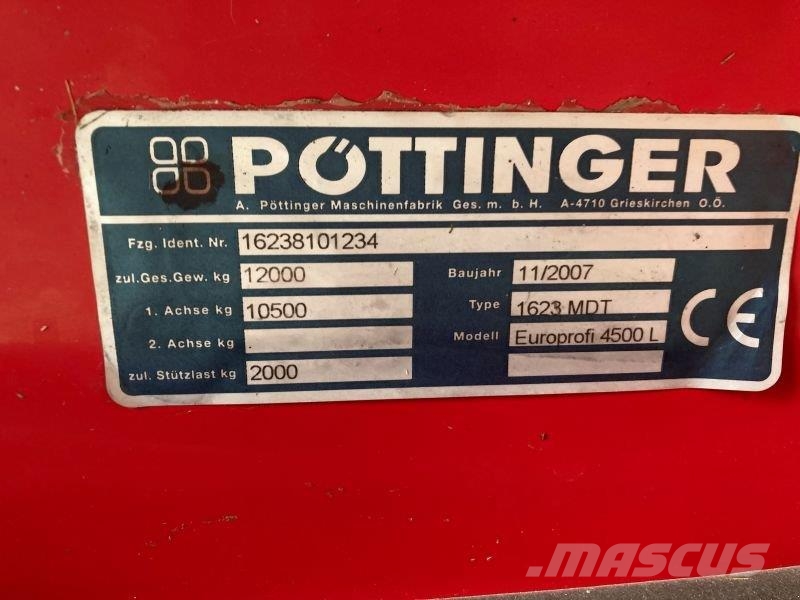 Pöttinger EUROPROFI 4500 L Samozberacie vozy
