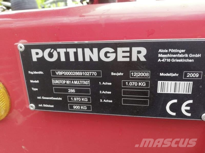 Pöttinger EUROTOP 801 A MULTITAST 윈드로어