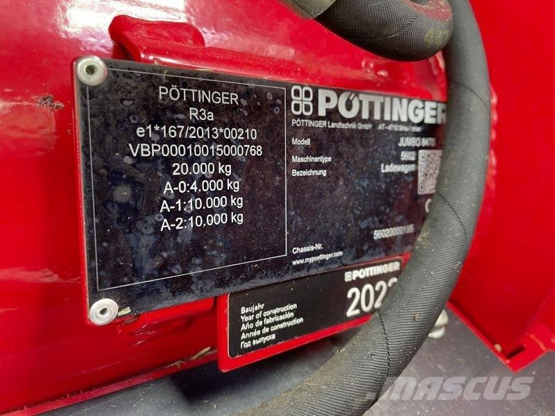 Pöttinger JUMBO 8470 Ρυμούλκα με διάταξη αυτοφόρτωσης