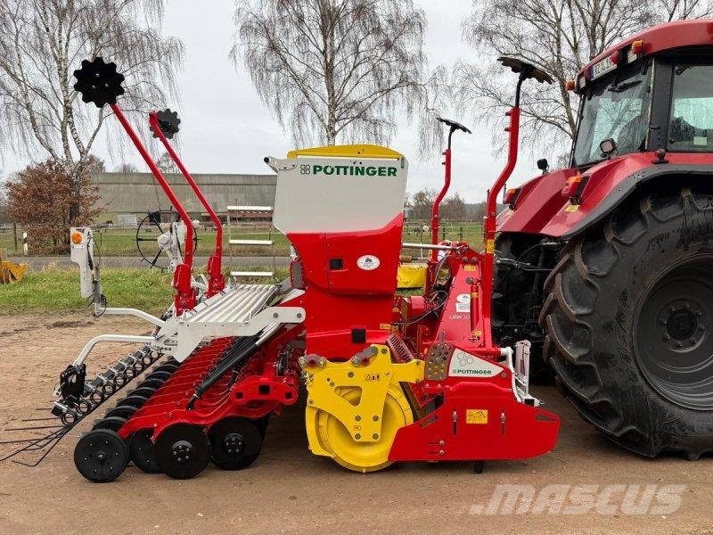 Pöttinger Lion 3030 + Vitasem M3000DD مثاقيب مدمجة