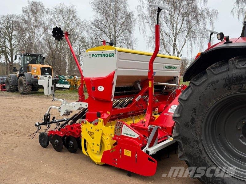 Pöttinger Lion 3030 + Vitasem M3000DD مثاقيب مدمجة