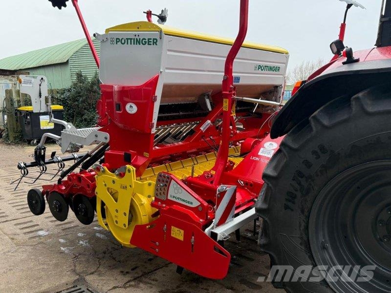 Pöttinger Lion 3030 + Vitasem M3000DD مثاقيب مدمجة