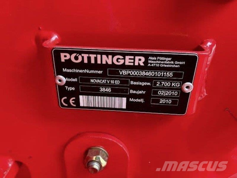 Pöttinger NOVACAT V10 ED Pļaujmašīnas