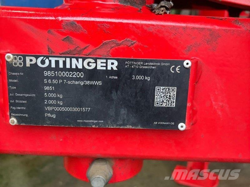 Pöttinger S 6.50 P コンベンショナルプラウ
