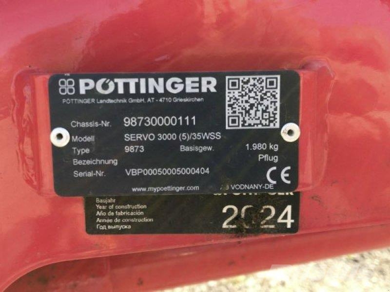 Pöttinger SERVO 3000 5-SCHARIG コンベンショナルプラウ