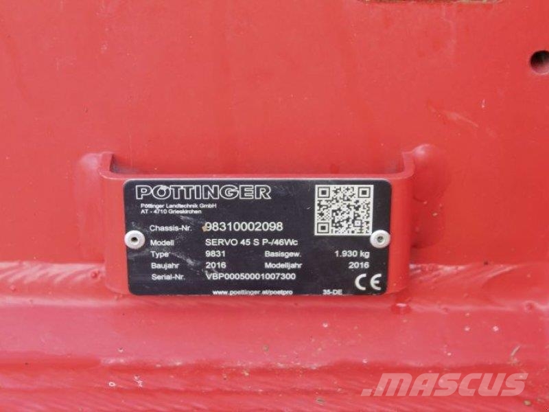 Pöttinger SERVO 45 S PLUS محاريث تقليدية