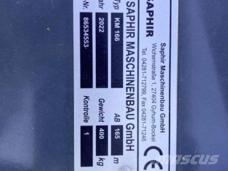 Saphir GEBR. MÄHWERK SAPHIR AB 1,65 M Mäher
