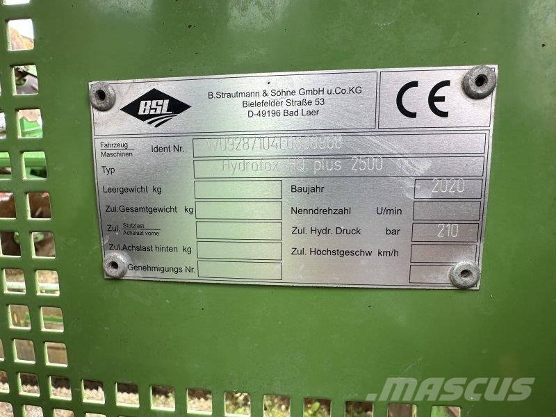 Strautmann Hydrofox HQ Plus 2500 معدات أخرى لحصاد العلف