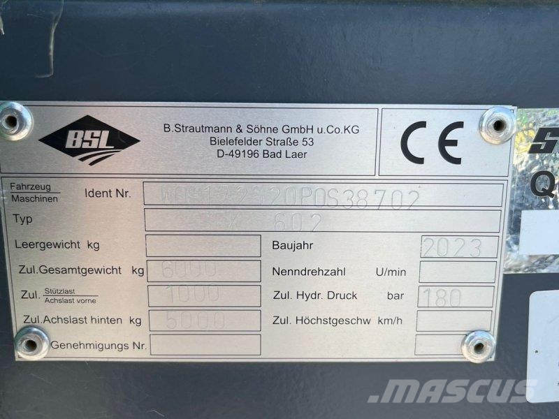 Strautmann SEK 602 Tipper trailers