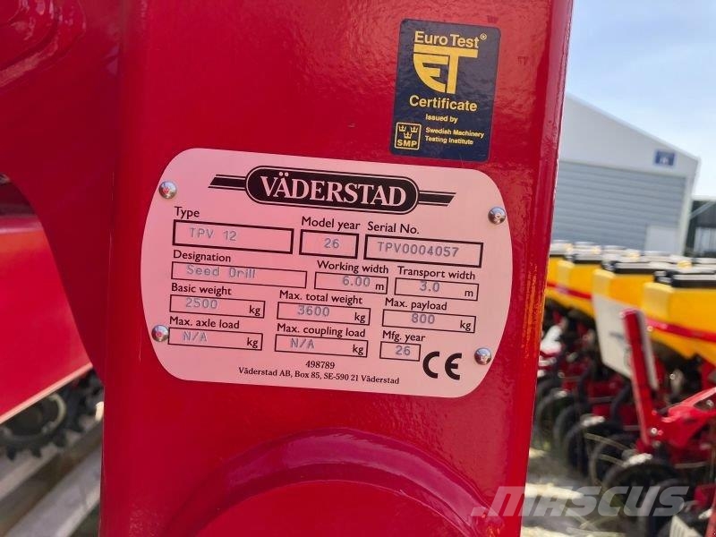 Väderstad TEMPO TPV 12 ماكينات وملحقات البذر الأخرى