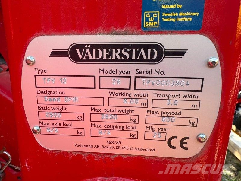 Väderstad Tempo V 12 ماكينات وملحقات البذر الأخرى