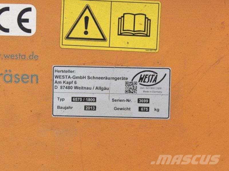 Westa 6570/1800 Schneefräse