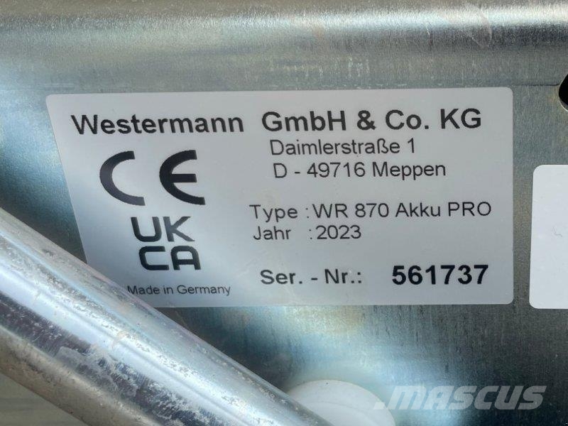Westermann WR 870 Akku PRO Varredores