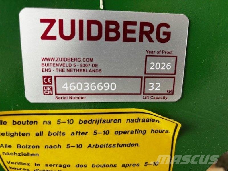 Zuidberg Fronthydraulik Lisävarusteet ja komponentit