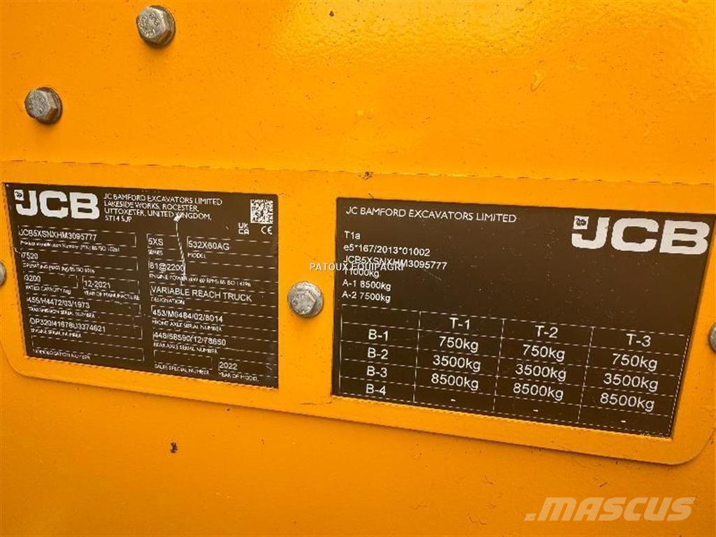 JCB 532-60 Manipuladores telescópicos para a agricultura