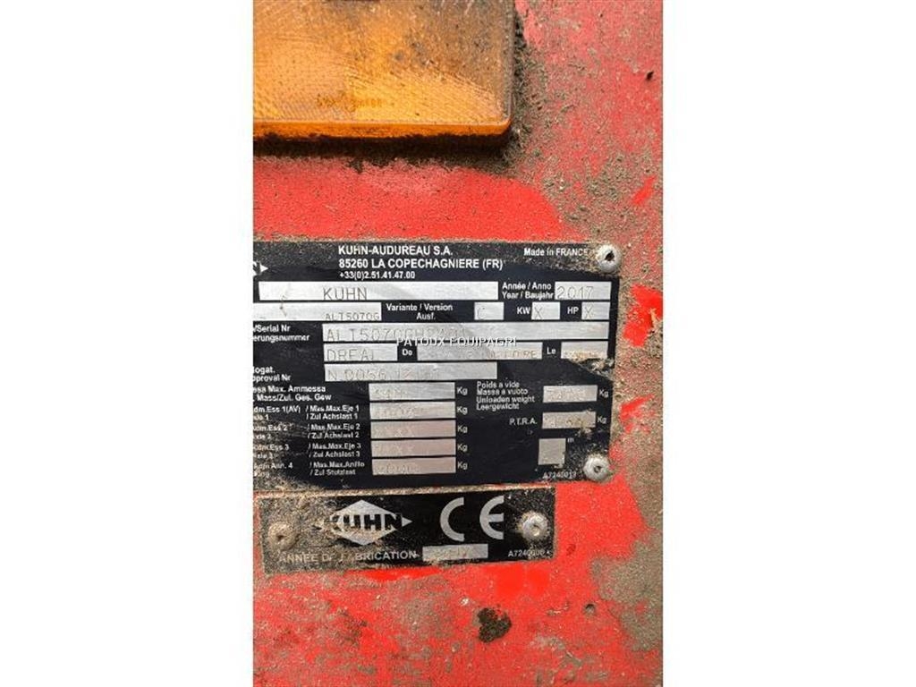 Kuhn ALTOR 5070M Oprema za istovaranje silosa