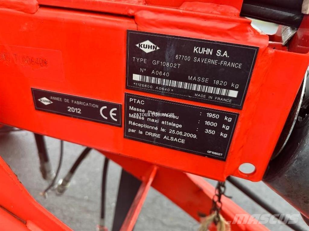 Kuhn GF10802T Гребла и сенообръщачки