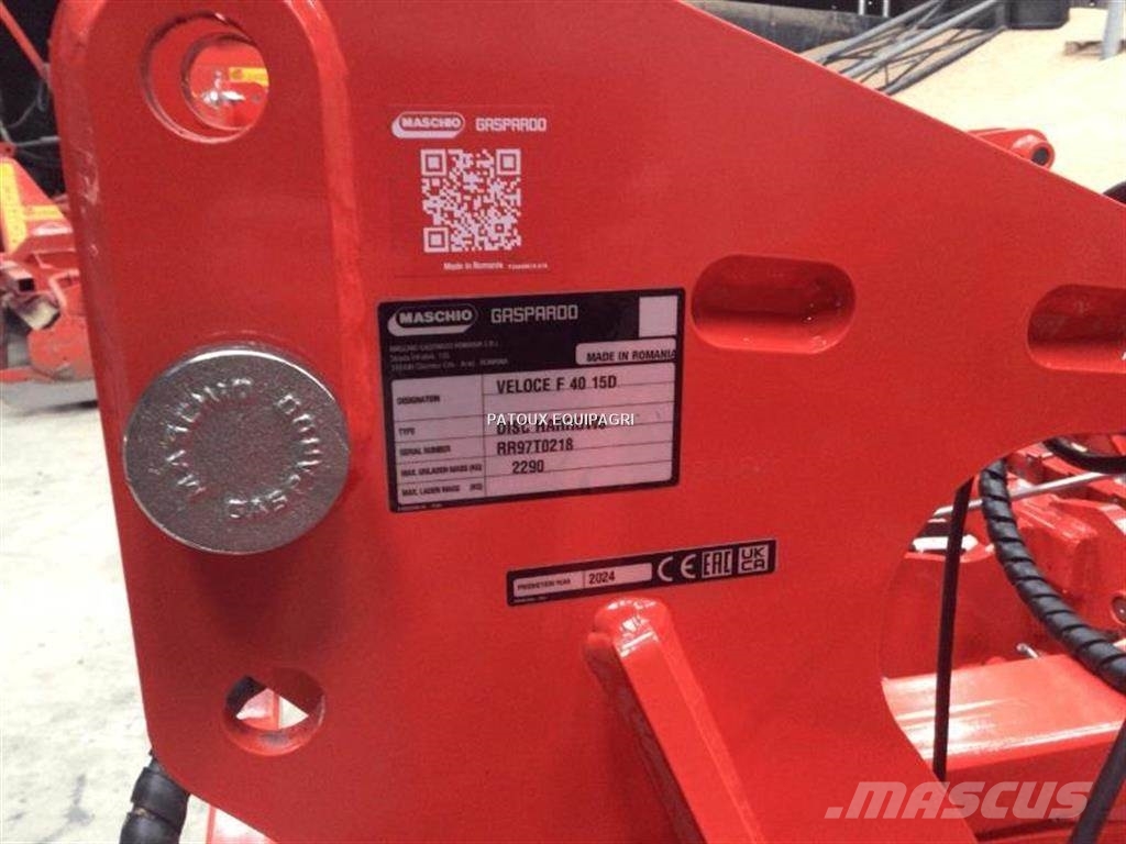 Maschio VELOCE F40 15D 耙車