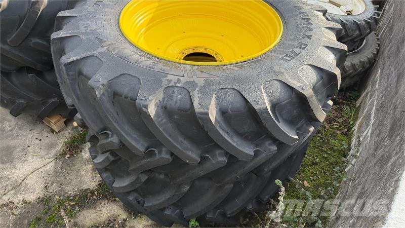 John Deere 6250R 710/70R42 KOMPLETTE HJUL MED NYE DÆK! 타이어, 휠 및 림