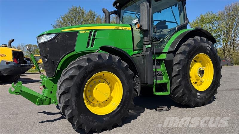 John Deere 7280R KUN 4200 TIMER OG FRONT PTO! الجرارات