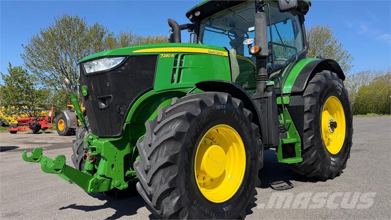 John Deere 7280R KUN 4200 TIMER OG FRONT PTO! الجرارات