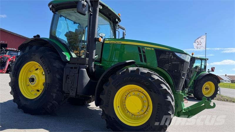 John Deere 7280R KUN 4200 TIMER OG FRONT PTO! الجرارات