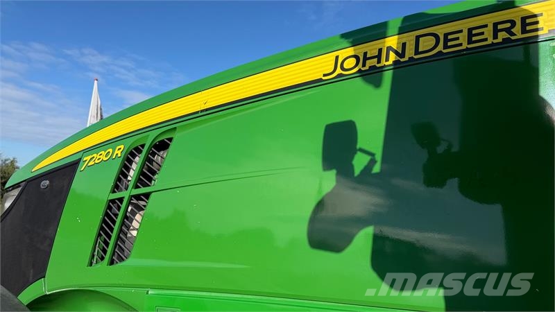 John Deere 7280R MED FRONT PTO OG FULD SERVICEBOG! Traktoren