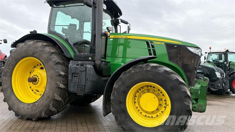 John Deere 7280R MED FRONT PTO OG FULD SERVICEBOG! Tracteur