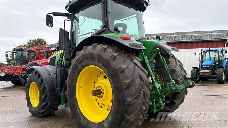 John Deere 7280R MED FRONT PTO OG FULD SERVICEBOG! Tracteur