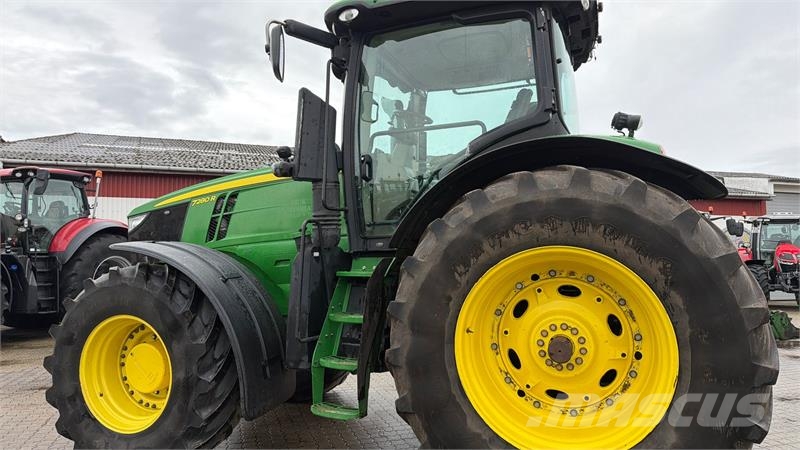 John Deere 7280R MED FRONT PTO OG FULD SERVICEBOG! Tracteur