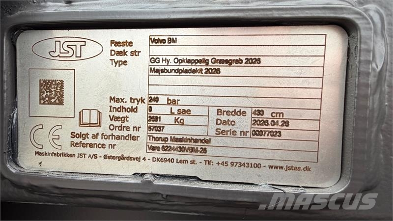 JST GRÆSGREB FABRIKSNY MED MAJSPLADER TIL OMGÅENDE LEV Wheel loaders