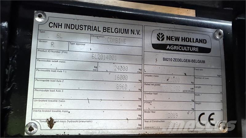 New Holland CX8.90 SLH KUN 800 TIMER! Kombajni