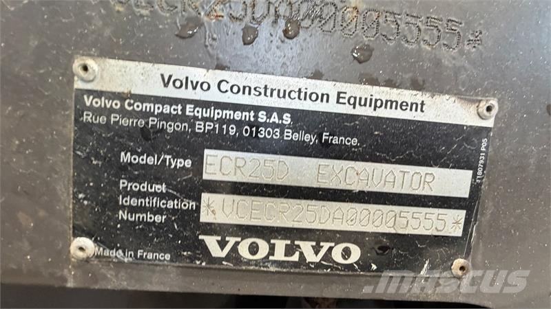 Volvo ECR25D MED ENGCON ROTOTILT OG 3 SKOVLE! Mini rýpadlá < 7t