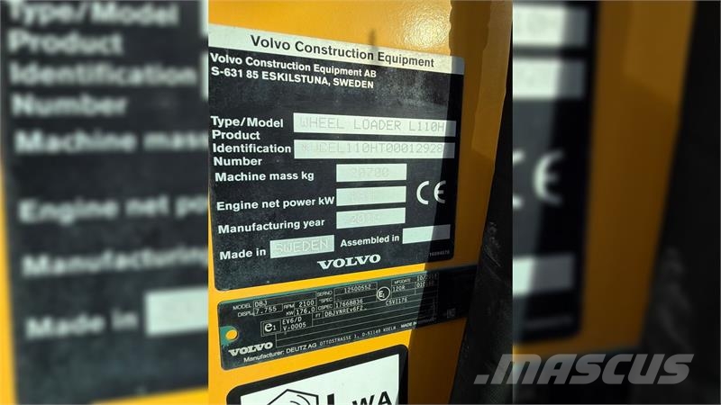 Volvo L 110 H KUN 7000 TIMER OG NYE DÆK! Kolesni nakladalci