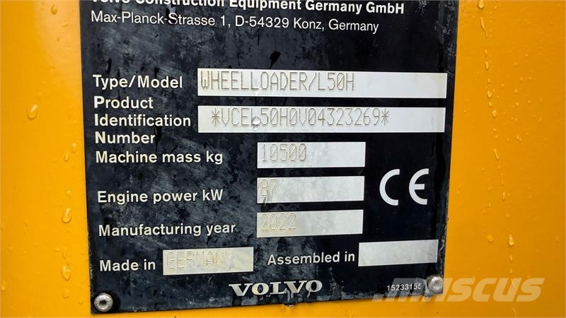 Volvo L 50 H MED SKOVL OG HYDRAULISKE GAFLER! KUN 2700 T 휠로우더