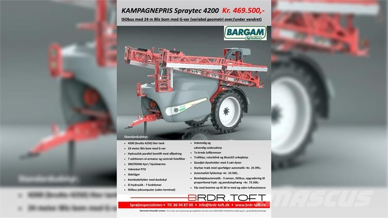 Bargam Spraytec 4200-24 m Bliz G-var - KAMPAGNE Haagispritsid