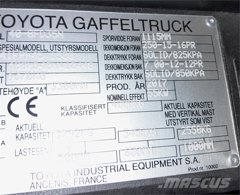 Toyota 40-8FD35N Carretillas diesel