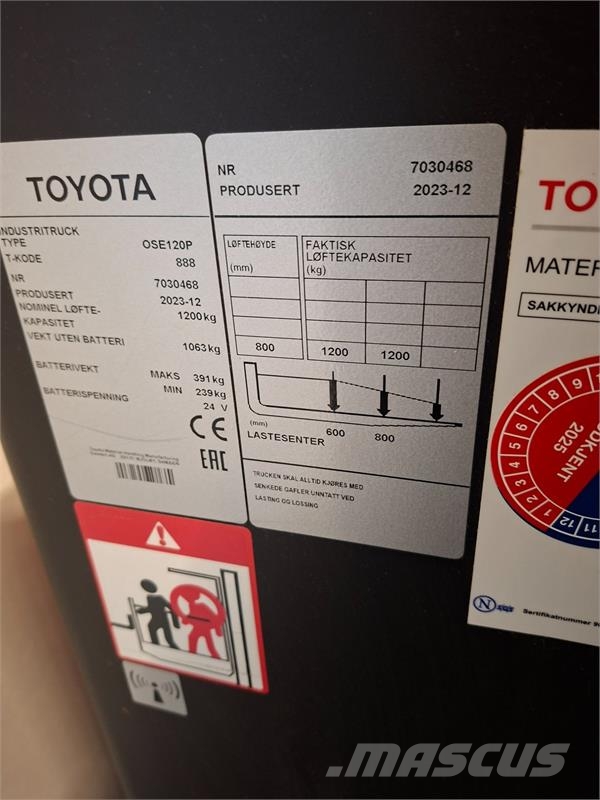 Toyota OSE120P Commissionatore basso livello