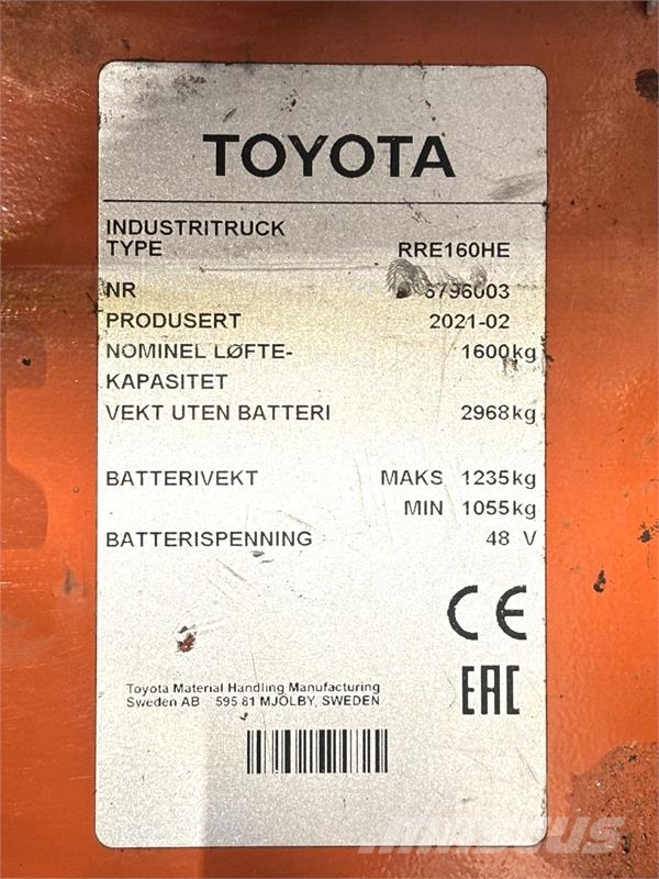 Toyota RRE160HE شاحنة مناولة