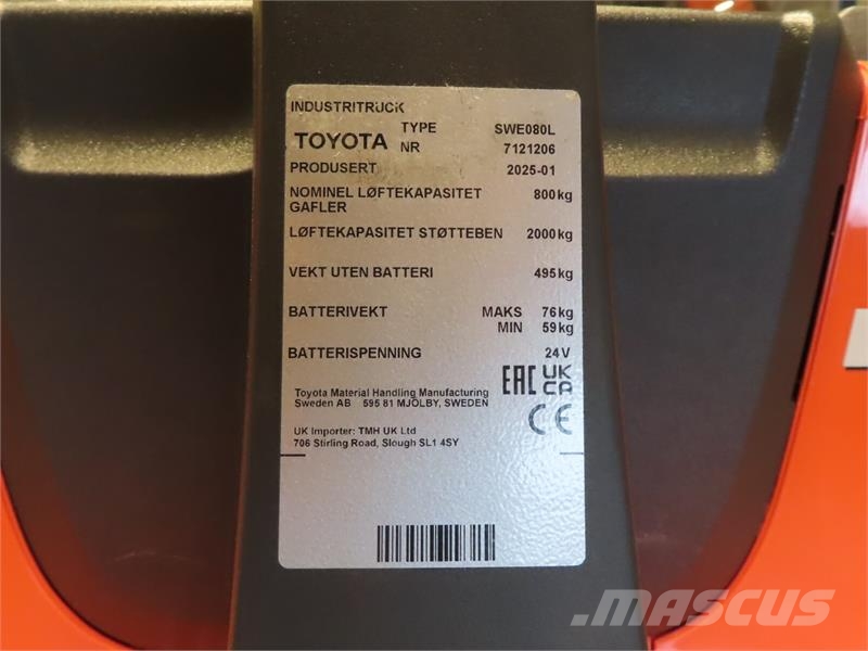 Toyota SWE080L Deichselstapler