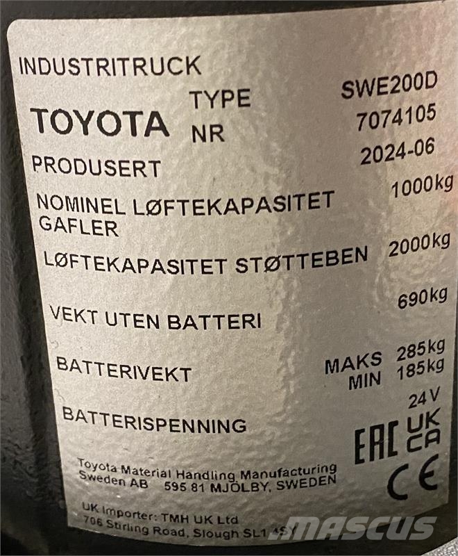 Toyota SWE200D Ledestablere