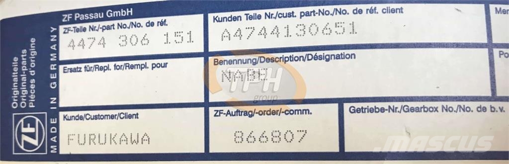 ZF A47441-30651 4474-406-157 Nabe Furukawa 355 Muut