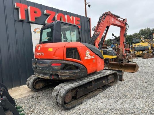 Kubota KX080-4A à 37 500 € HT Rupsgraafmachines