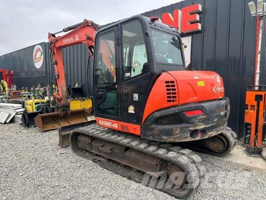 Kubota KX080-4A à 37 500 € HT Rupsgraafmachines