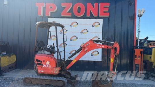 Kubota U15-3 à 15 900 € HT Minigraafmachines < 7t