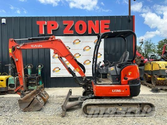 Kubota U36-4 à 25500 € HT Мини-экскаваторы