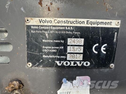 Volvo ECR25D à 22 500 € HT Mini pelle < 7t