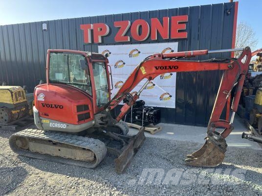 Volvo ECR50 D à 24900 euros HT Mini pelle < 7t